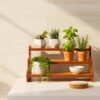 3-Tier Spice Rack, 13.8 Inch Wood Step Shelf CountertopBest Amazon Deals