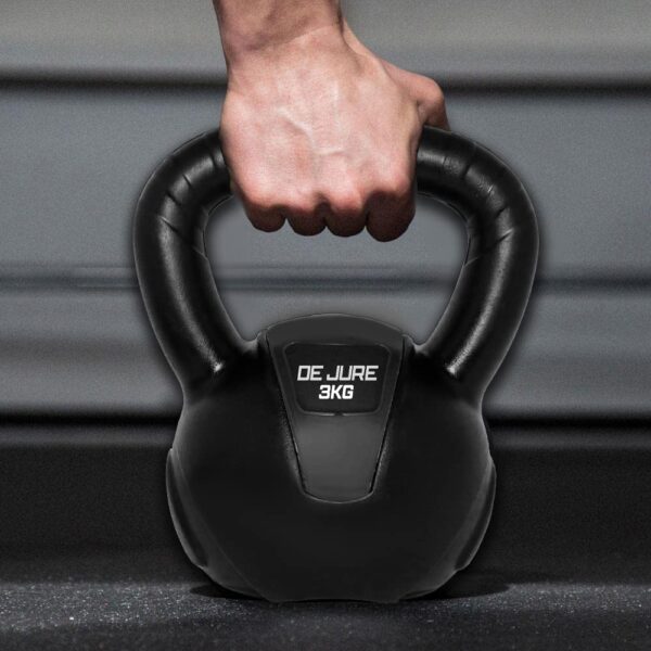 De Jure Fitness PVC Kettlebell 3kg for Men & Women,Best Amazon Deals