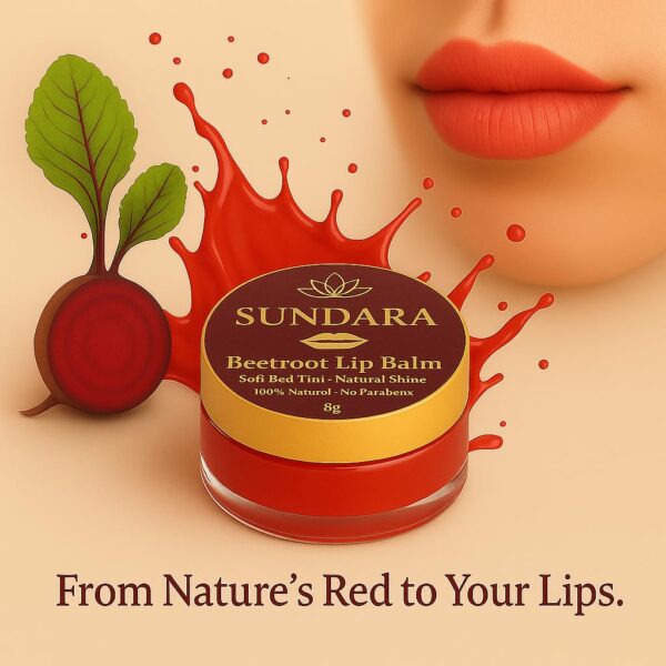 SUNDARA Beetroot Lip Balm 8g for Dry & Chapped Lips |Best Amazon Deals