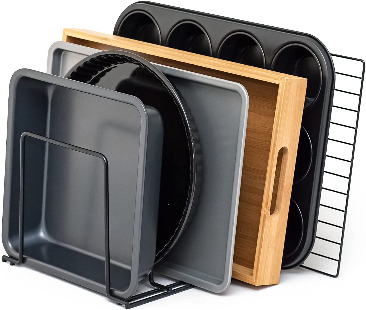 Craftize Mstore Iron Pan & Pot Lid Organizer 4-SlotBest Amazon Deals