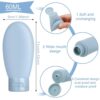 60 ml Travel Bottles Set Leak-Proof | Refillable ToiletryBest Amazon Deals