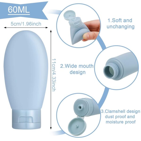 60 ml Travel Bottles Set Leak-Proof | Refillable ToiletryBest Amazon Deals