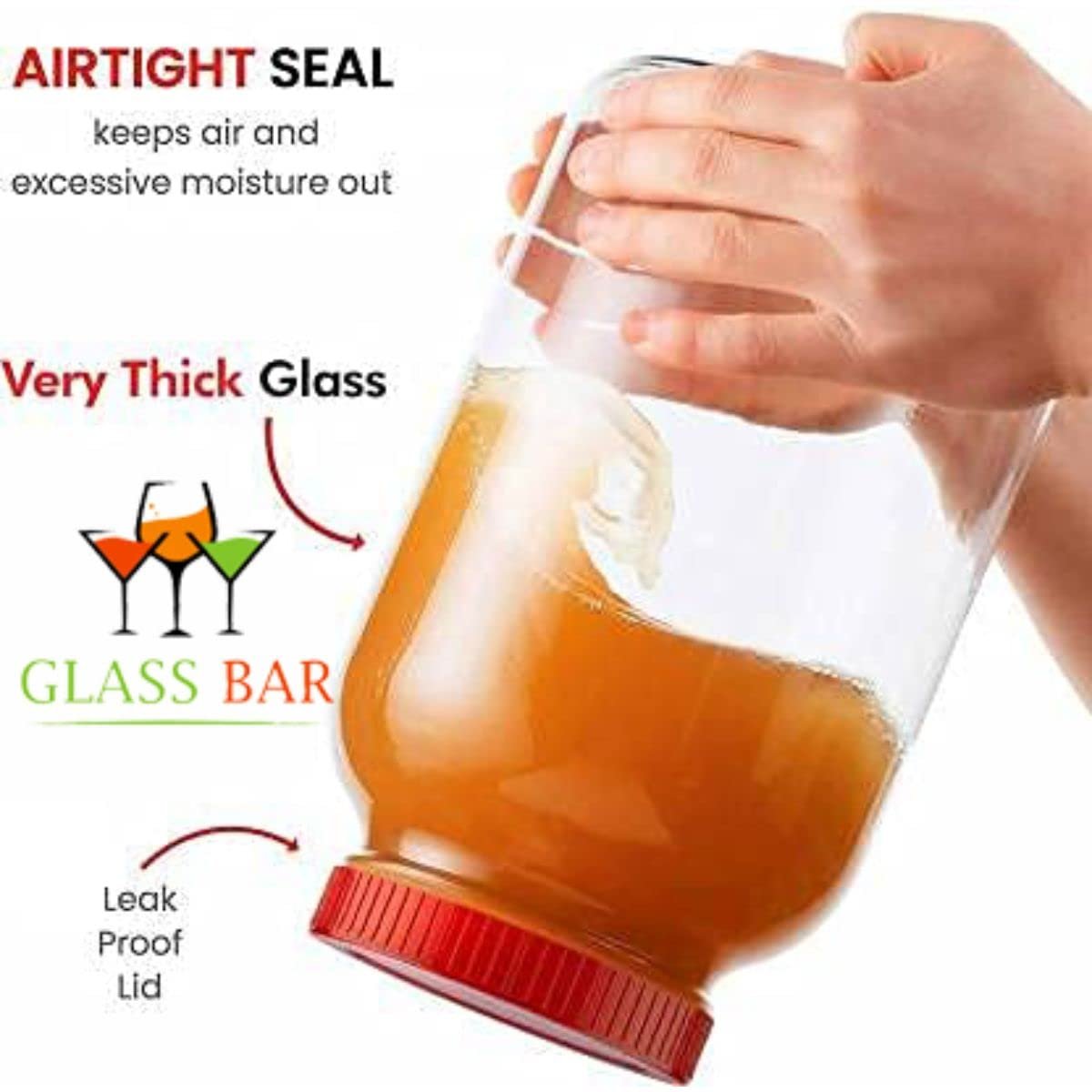 big size jar for kitchen storage 6000 ml Glass Pantry JarBest Amazon Deals