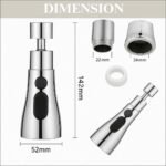 Misamo Enterprise Kitchen Faucet Extender, Chrome Plated,Best Amazon Deals