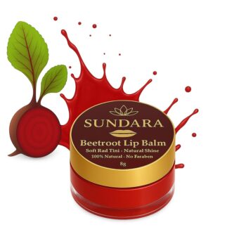 SUNDARA Beetroot Lip Balm 8g for Dry & Chapped Lips |Best Amazon Deals