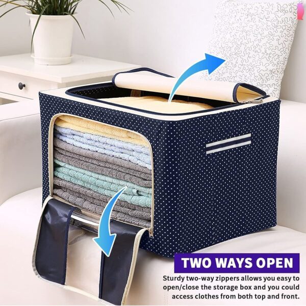 ZSIGNS Clothes Storage Box Foldable Steel Frame ClothesBest Amazon Deals