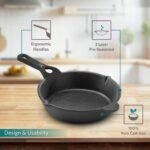 VAYA HauteChef Pre-Seasoned Cast Iron Skillet/OmeletteBest Amazon Deals