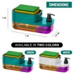 SWAPKART ABS 3 in 1 Soap Pump Dispenser Dish Soap LiquidBest Amazon Deals