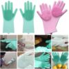 HUSB Gloves Magic Silicone Dish Washing Gloves, SiliconBest Amazon Deals