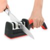 GLUN 3 in 1 Knife Sharpener with Easy-Grip Handle andBest Amazon Deals