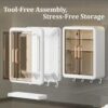 Wall Mounted Plastic Storage Cabinet /Shelf for Bathroom/Best Amazon Deals