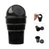 APPUCOCO Mini Car Trash Bin Can Holder Dustbin – Black (L 17 x W 6.5 cms)