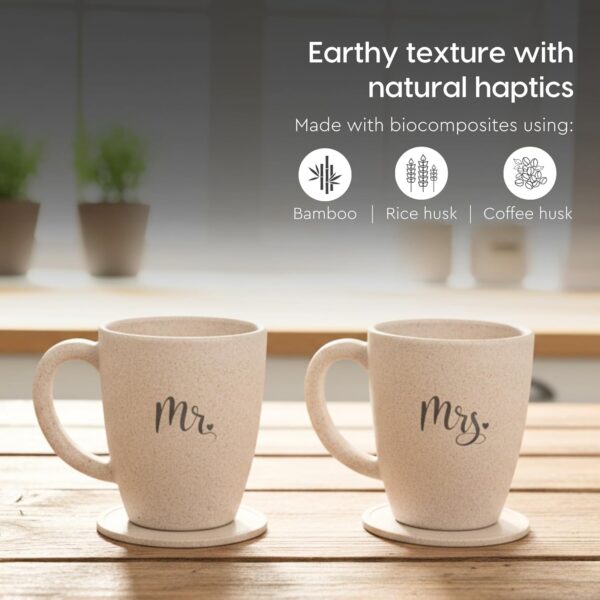 Eha Earth-Friendly Mr & Mrs Coffee Mugs for Couple |Best Amazon Deals