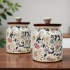 Vistas 'Blue Bloom' Airtight 420ml Set of 1 Ceramic JarBest Amazon Deals Vistas 'Blue Bloom' Airtight 420ml Set of 1 Ceramic JarBest Amazon Deals