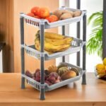 Plastic 3 Layer Multi-Purpose Kitchen Storage BasketBest Amazon Deals