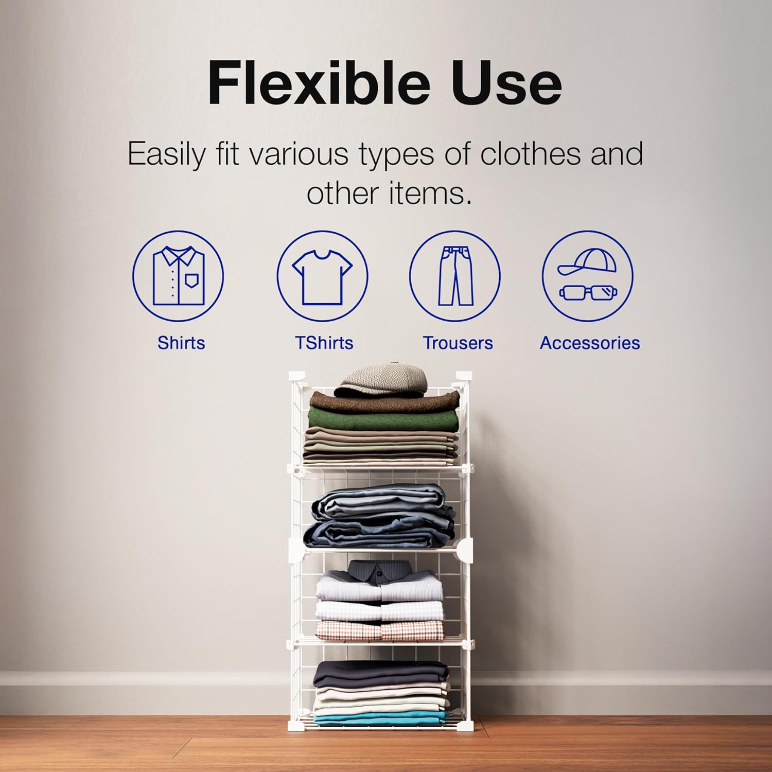 BOXJOY 4 Tier Metal Shelf Organizer for Wardrobe |Best Amazon Deals