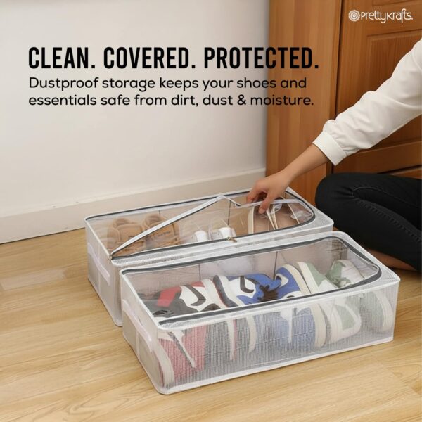 PrettyKrafts Shoe Storage Box, Clear Plastic StackableBest Amazon Deals