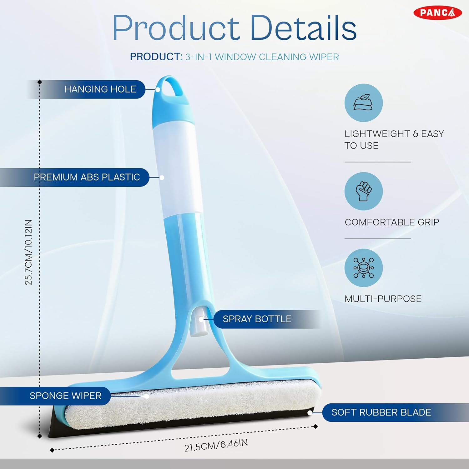 PANCA 3-in-1 Window Cleaning Wiper Spray Squeegee withBest Amazon Deals