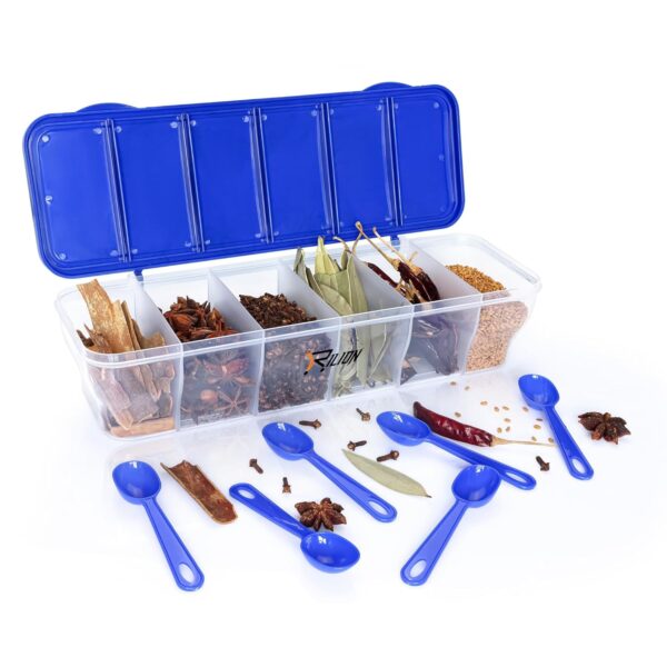 RILION Multipurpose 6-in-1 Masala Box for Kitchen|Best Amazon Deals