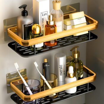 VR PRIME Bathroom Organiser Without Drill | 2PCS SelfBest Amazon Deals