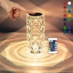 One94Store Crystal Lamp, 16 Color Changing Rose DiamondBest Amazon Deals