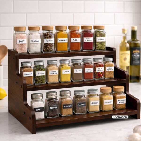 3 Tier Wooden Kitchen Organizer Rack for Countertop |Best Amazon Deals 3 Tier Wooden Kitchen Organizer Rack for Countertop |Best Amazon Deals