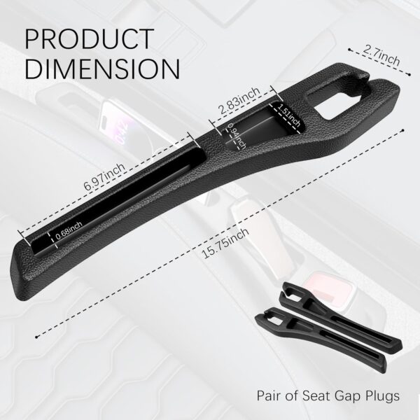 2PCS Car Seat Gap Filler Organizer,2 in 1 Car Gap FillerBest Amazon Deals