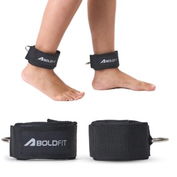 Boldfit Ankle Straps For Gym With Metal D-rings UnisexBest Amazon Deals