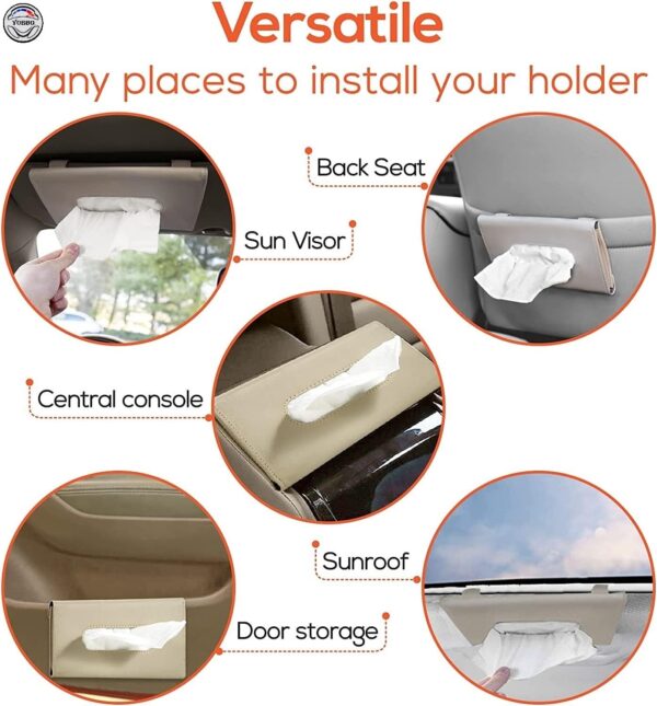 Yobbo Car Tissue Holder, Sun Visor Napkin Holder, CarBest Amazon Deals