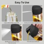 Misamo Enterprise Glass Oil Sprayer and Dispenser Bottle,Best Amazon Deals