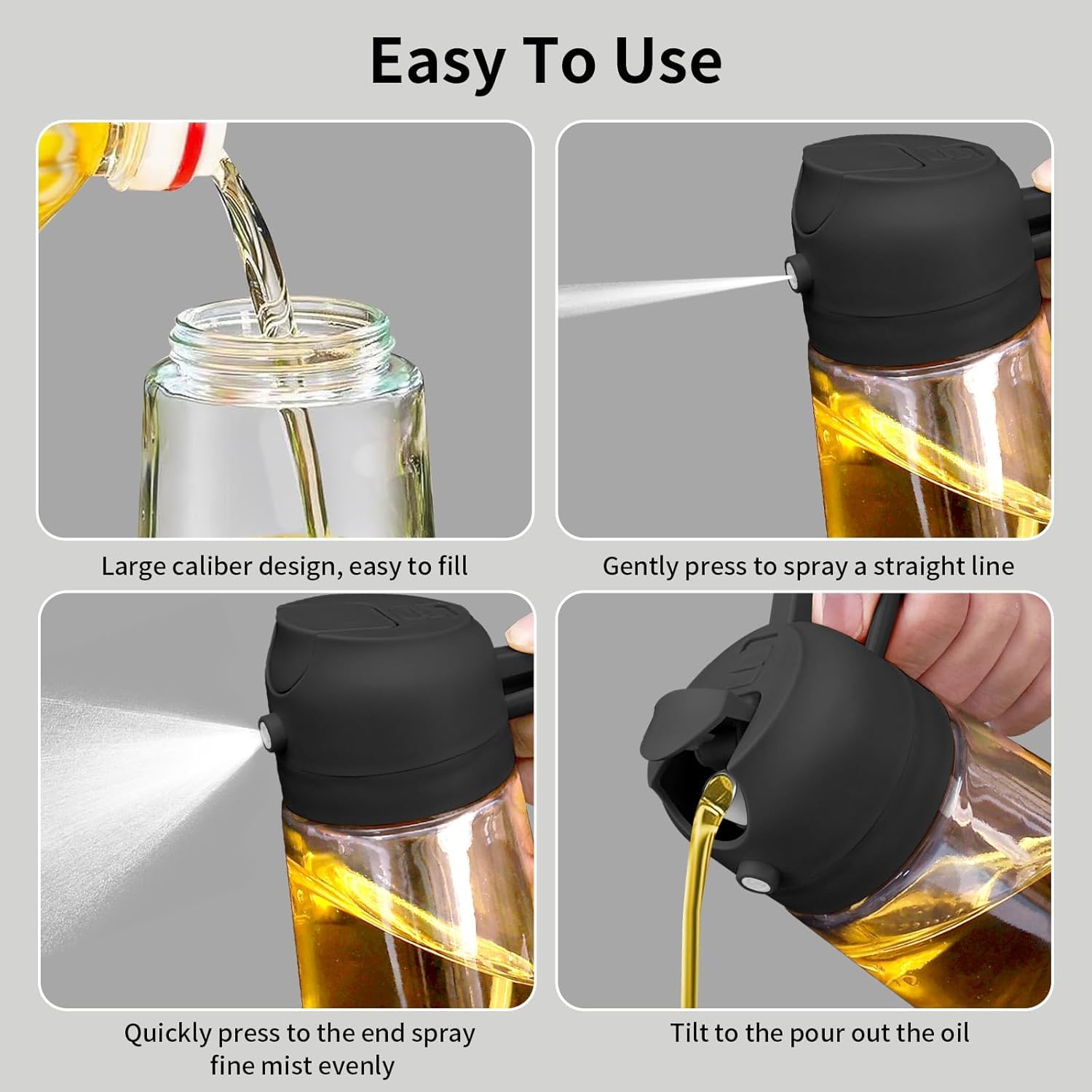 Misamo Enterprise Glass Oil Sprayer and Dispenser Bottle,Best Amazon Deals