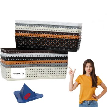 Plastic Desk Organizer Basket | 1 Free Mobile Stand |Best Amazon Deals