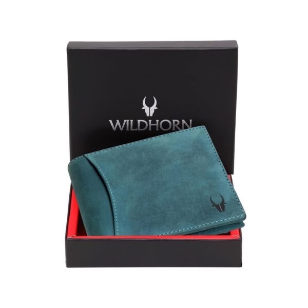 WildHorn Blue Hunter Leather Men's Wallet WildHorn Blue Hunter Leather Men's Wallet