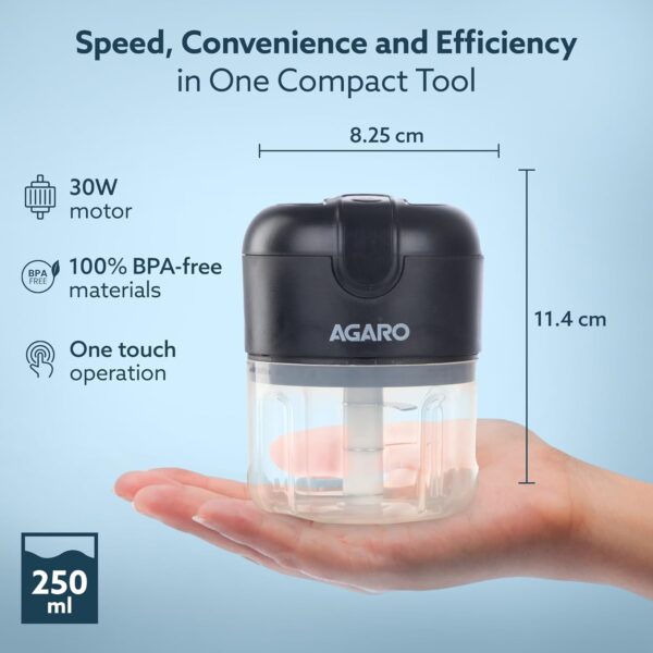 AGARO Elite Rechargeable Mini Electric Chopper, FoodBest Amazon Deals