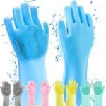 HUSB Gloves Magic Silicone Dish Washing Gloves, SiliconBest Amazon Deals