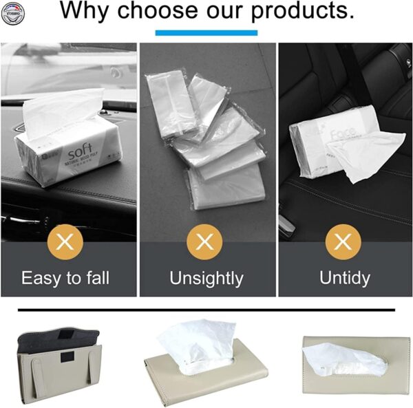 Yobbo Car Tissue Holder, Sun Visor Napkin Holder, CarBest Amazon Deals