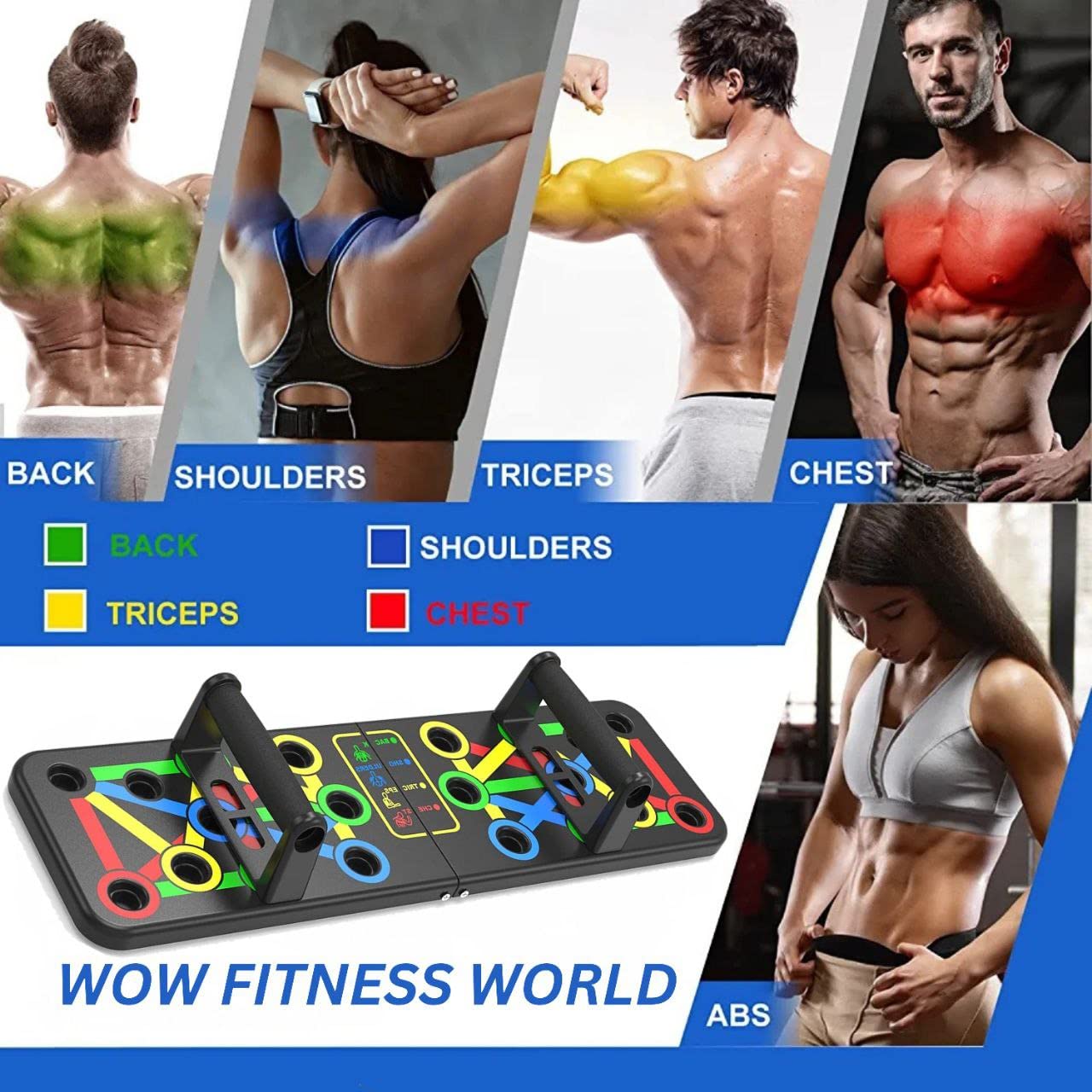 Wow Fitness World Pushup Board with Ebook trainingBest Amazon Deals
