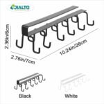 JIALTO Double Row Cup Holder Rack with 12 Hooks, MetalBest Amazon Deals