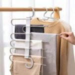TASMAX 5-in-1 Multipurpose Pant Hangers for Wardrobe | Space-Saving Trouser & Leggings Organizer | Saree Hanger for Closet Storage & Wardrobe Organization (Pack of 1) TASMAX 5-in-1 Multipurpose Pant Hangers for Wardrobe | Space-Saving Trouser & Leggings Organizer | Saree Hanger for Closet Storage & Wardrobe Organization (Pack of 1)