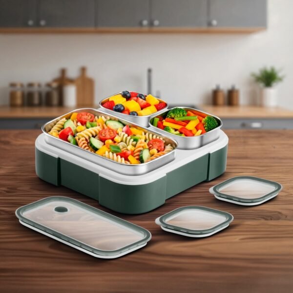 VAYA Tydbyt Lunch Box for Boys, 3 Stainless SteelBest Amazon Deals