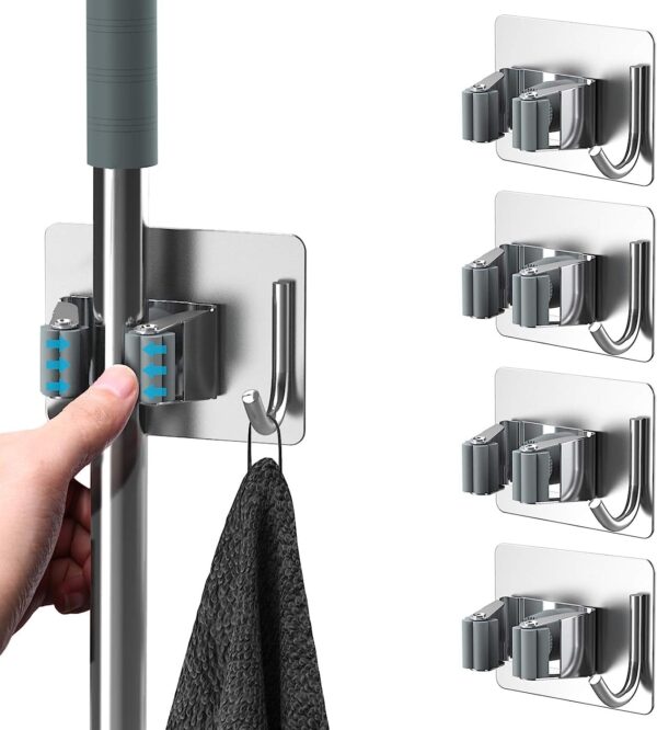 Chillyfit Broom Holder Wall Mounted 1 Pack, mop HolderBest Amazon Deals Chillyfit Broom Holder Wall Mounted 1 Pack, mop HolderBest Amazon Deals