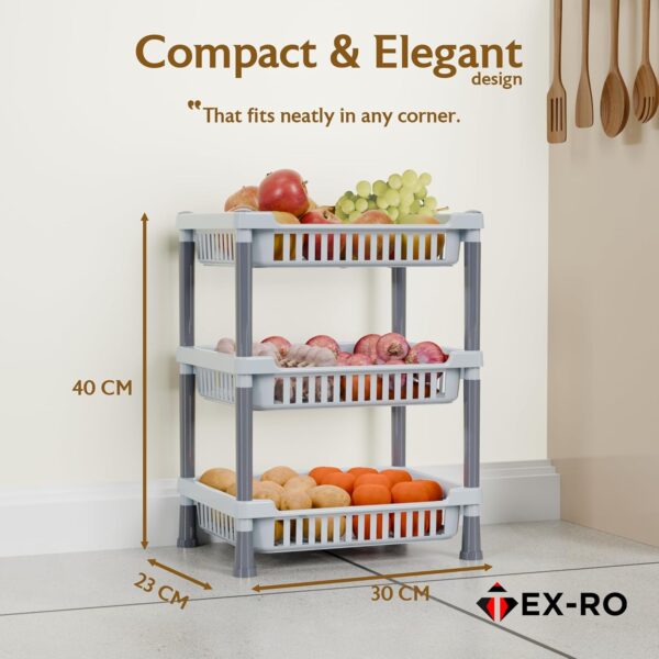 TEX-RO 3-Layer Kitchen Rack Stand/Multipurpose Rack forBest Amazon Deals