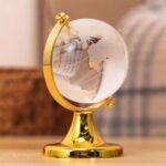 Crystal Glass Globe with Gold Stand forBest Amazon Deals Crystal Glass Globe with Gold Stand forBest Amazon Deals
