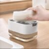 Oslen Plastic 2 in 1 Soap Dispenser for Kitchen withBest Amazon Deals