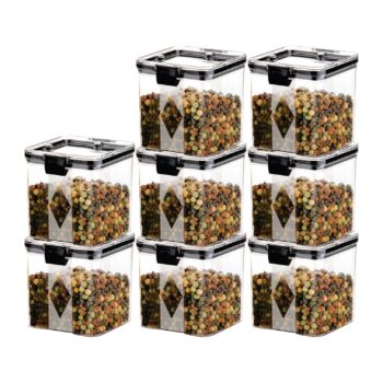 GOLWYN Plastic Kitchen Containers Set, Air TightBest Amazon Deals