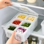 hago Refrigerator Organizer Container with 6 GridBest Amazon Deals