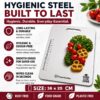 OrganizeMee Stainless Steel Chopping Board Large forBest Amazon Deals