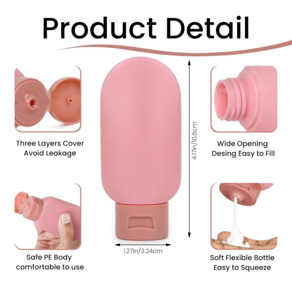 Niwlix Pack of 3 Travel Bottles For Toiletries TravelBest Amazon Deals