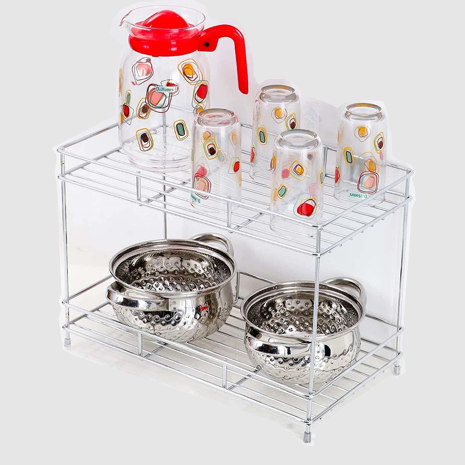 12FOR COLLECTION 2-Tier Stainless Steel Kitchen CounterBest Amazon Deals