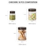 CELLO Checkers Kitchen Storage Container Box Set of 18Best Amazon Deals